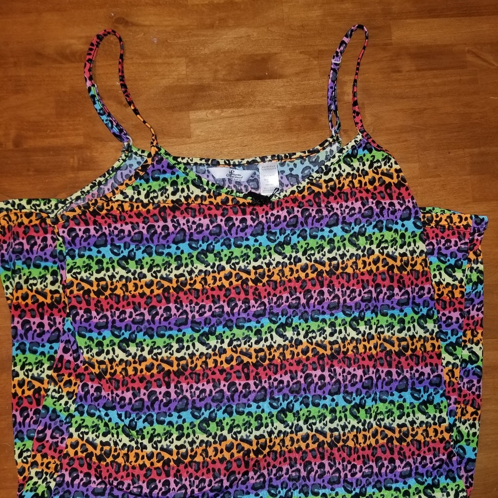 EUC Multi Colored Cheetah Lingerie Medium